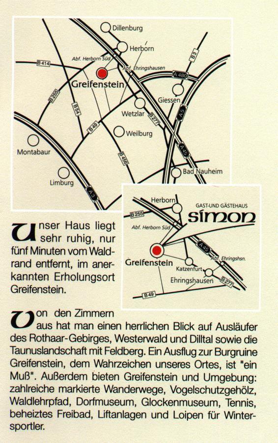 Gast- Und Gastehaus Simon 호텔 Greifenstein 외부 사진